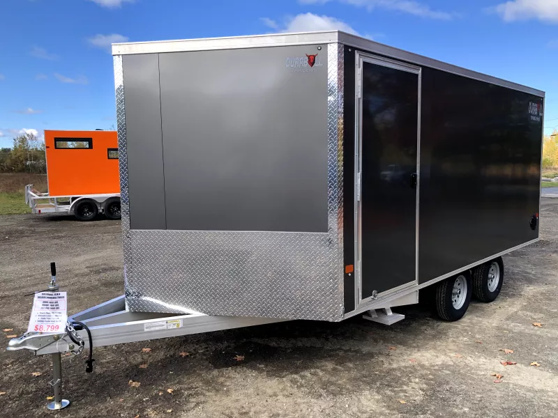 2026 Durabull 101x14 2-Place Aluminum Multisport Snowmobile Trailer w/Galvanized Package