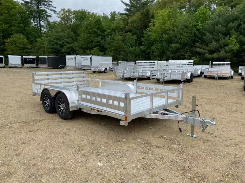 2026 Sport Haven 7x14 Aluminum 7K Deluxe ATV/Utility Trailer w/Removable Side Load Ramps