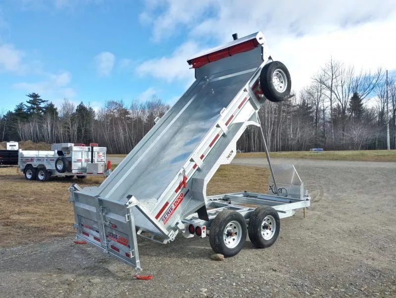 2025 N&N Trailers 6x12 10K Galvanized Dump Trailer w/Spare Tire & Ramp
