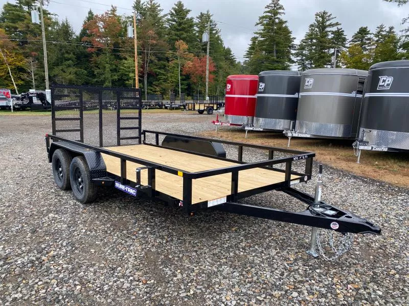 2026 Sure-Trac 7x14 Powder Coated 7K Tube Top Utility Trailer w/Reinforced Ladder Ramp