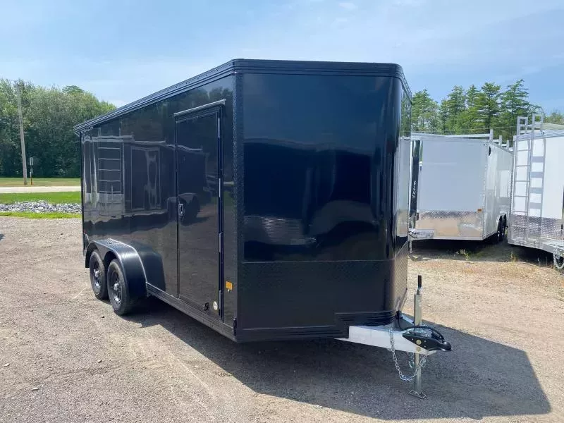 2026 Stealth 7x16 Aluminum 7K Enclosed Cargo Trailer w/Cargo Package & Spoiler