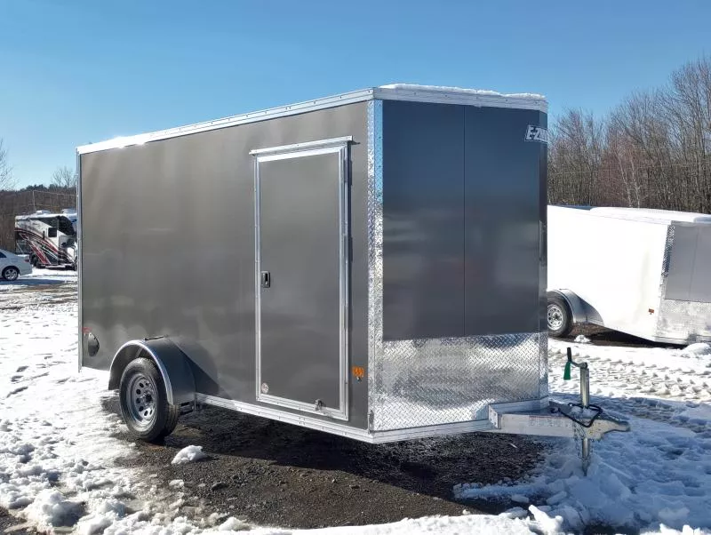 2026 EZ Hauler 7x12 Aluminum Enclosed Cargo w/Spring Assist Rear Ramp