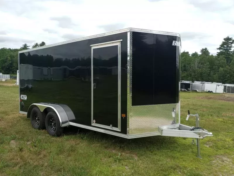2026 E-Z Hauler 7x16 7K Aluminum Enclosed Cargo w/Spring Assist Rear Ramp. 1580 lbs.