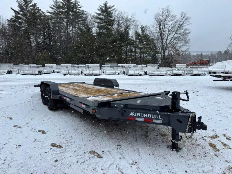 2026 Iron Bull 7x16+4 Partial Tilt 14K Equipment Trailer w/Spare Mount & D-Rings