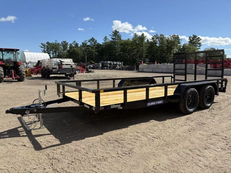 2026 Sure-Trac 7x16 7K Powder Coated Tube Top Utility Trailer 