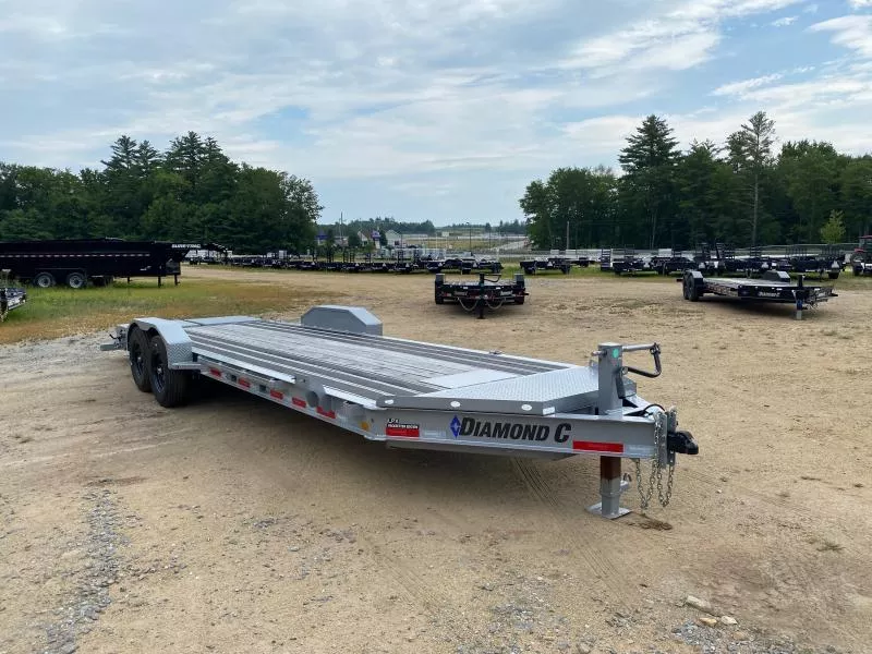 2024 Diamond C Trailers 7x24 Powder Coated 15K Lowpro Equipment Trailer w/Blackwood Outer Deck