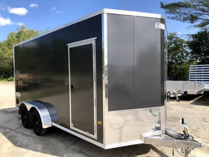 2026 E-Z Hauler 7x16 7K Aluminum Enclosed Cargo w/Spare Tire/Mount. 1580 lbs.