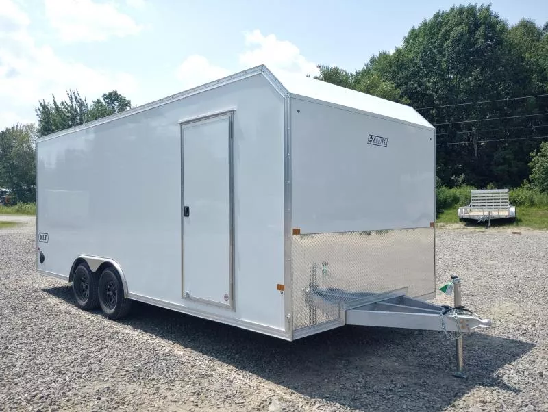 2026 E-Z Hauler XLT 8.5x20 7K Aluminum Enclosed Car Hauler w/Spring Assist Rear Ramp, Spare Tire & Mount
