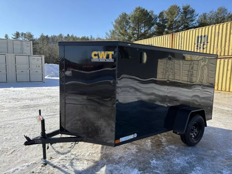 2026 Covered Wagon Trailers 5x10 Enclosed Cargo w/Rear Ramp & Blackout Package