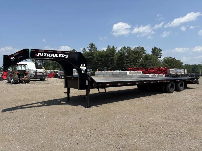 2024 PJ Trailers 8.5x32 25K Deckover Gooseneck Equipment w/Monster Ramps
