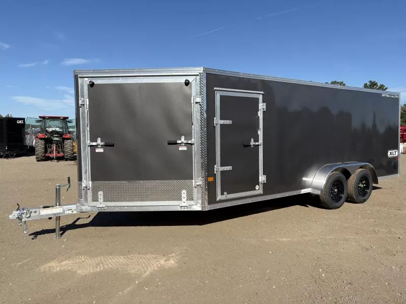 2026 Stealth Trailers 7x18 XLT-PRO Series Aluminum 3-Place Drive-In/Out Snowmobile Trailer w/Spring Assist Ramps, Recessed D-Rings & LED Lighting 