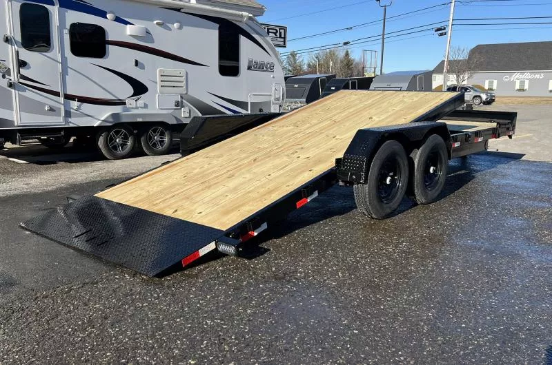 2025 Rice Trailers 7x22 14K Tilt Deck Equipment Trailer w/Toolbox, Spare Tire Mount