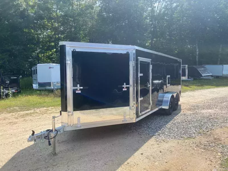 2026 Stealth Trailers 7x18+4.5 XLT PRO Aluminum 3-Place Enclosed Snowmobile Trailer w/Fuel Door