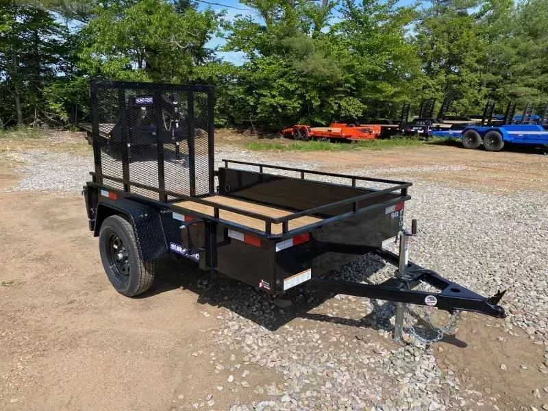 2026 Sure-Trac 5x8 Powder Coated 3K High Side Utility Trailer w/Rear Ramp Gate