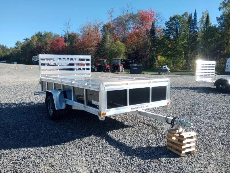 2026 Mission 6x12 Aluminum Utility w/Rear Ramp Gate, 20" Sides, HD D-Rings