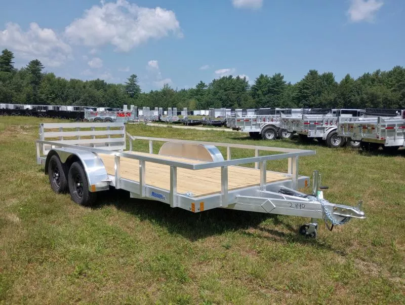 2026 Mission 6.5x16 Aluminum Open Landscape/Utility Trailer w/Bi-Fold Ramp Gate, HD D-Rings