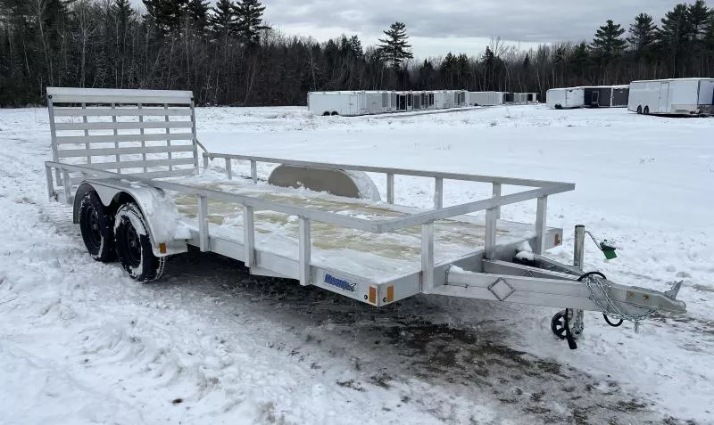 2026 Mission 6.5x18 Aluminum Open Landscape/Utility Trailer w/Integrated Rear Ramp