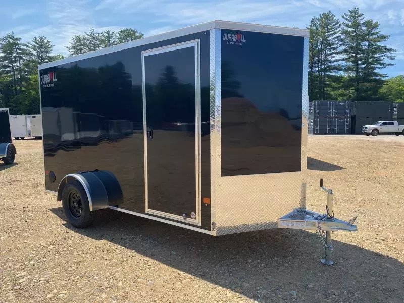 2026 Durabull Trailers 6x12 Aluminum Enclosed 3K Cargo Trailer w/Spring Assist Ramp Door