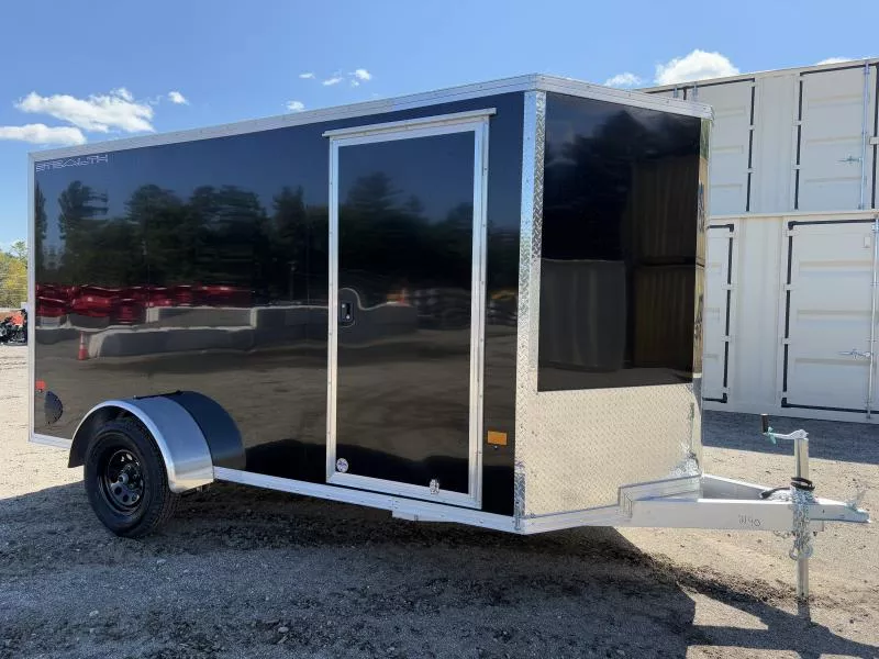 2026 Stealth Trailers 6x12 Aluminum Enclosed Cargo w/Rear Ramp & D-Rings 