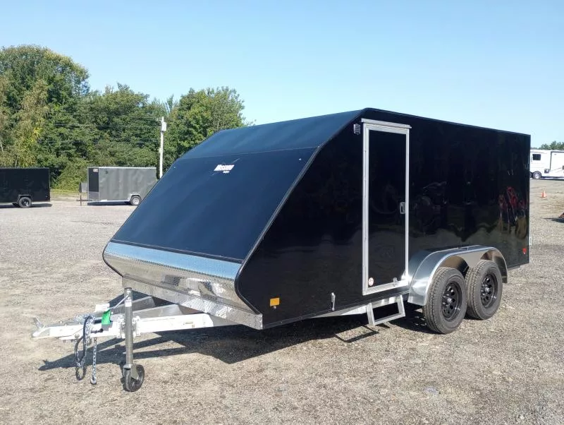 2026 Mission 7.4x16 Aluminum 2-Place Crossover w/Tapered Ramp, Spare Tire Mount