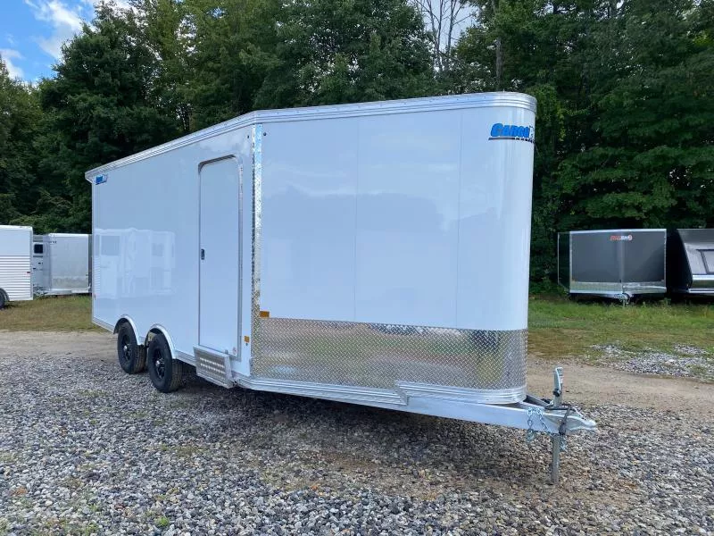 2026 CargoPro Trailers 8.5x16+6 Aluminum All Sport 3-Place Enclosed Snowmobile Trailer w/Extra Height & Spoiler