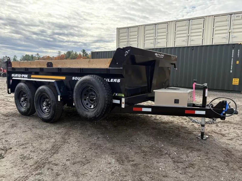 2026 Southland Trailers 6x12 15.4K Dump Trailer w/ Spare Tire, Toolbox & Tarp