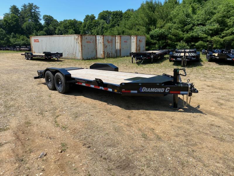 2024 Diamond C Trailers 7x18 Powder Coated 14.9K Lowpro Equipment Trailer w/Full Width Ramps