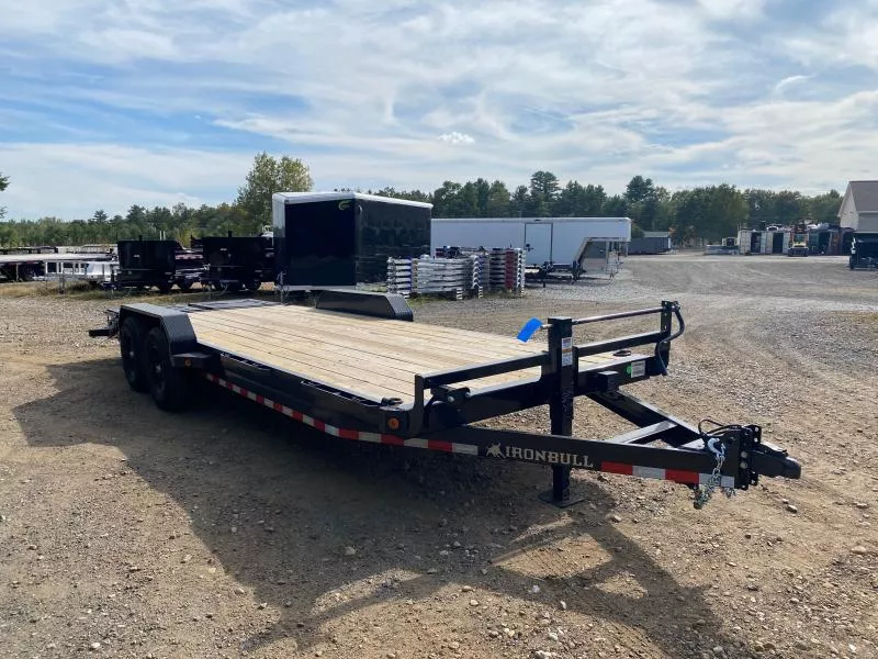 2026 Iron Bull 7x19+3 Powder Coated 14K Equipment Trailer w/Full Width Ramps