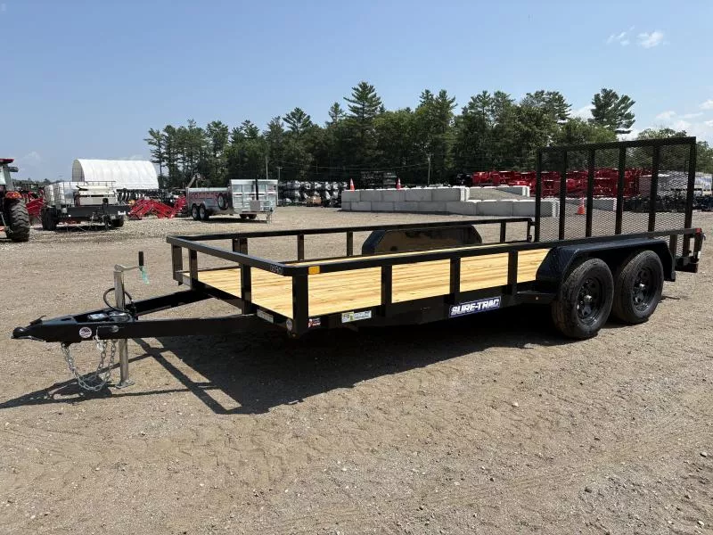 2026 Sure-Trac 7x16 7K Powder Coated Tube Top Utility Trailer