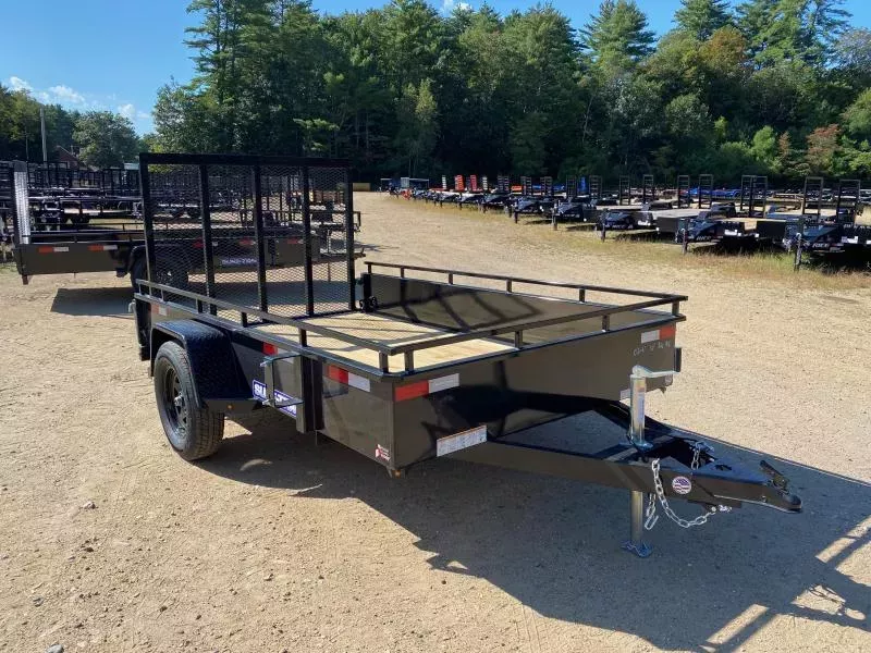 2026 Sure-Trac 6x10 Powder Coated 3K High Side Utility Trailer w/Fold Flat Ramp Gate