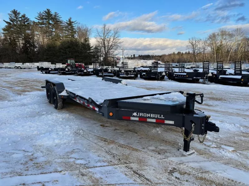 2026 Iron Bull Trailers 7x17+3 Powder Coated 14K Equipment Trailer w/Full Width Ramps & Toolbox