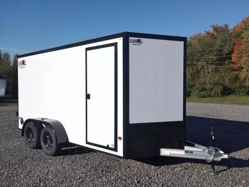 2026 Durabull Trailers 7x14 7K Aluminum Enclosed Cargo Trailer w/Blackout Package, Barn Doors