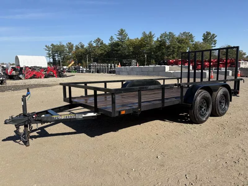 2024 Carry-On 6X14 Tandem Axle Utility Trailer w/Rear Ramp Gate 