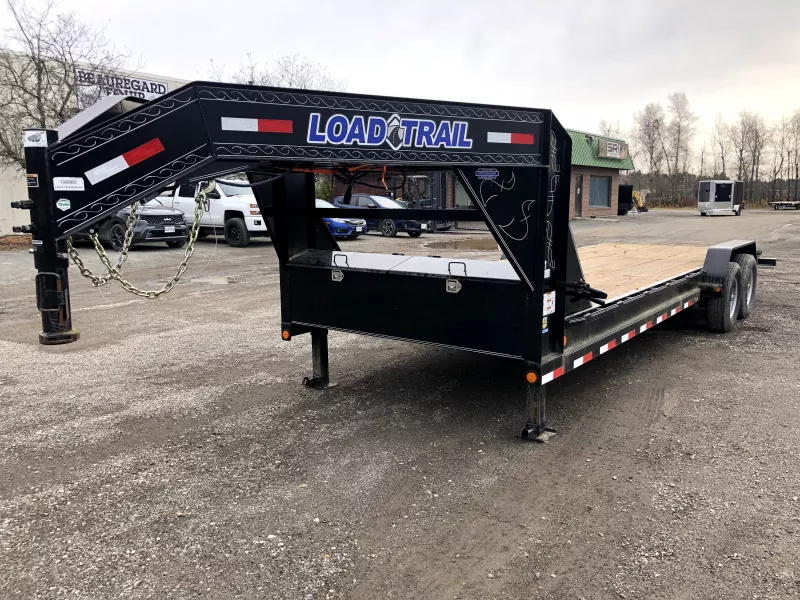 USED 2020 Load Trail 7X24 14K Gooseneck Car Hauler w/Ramps