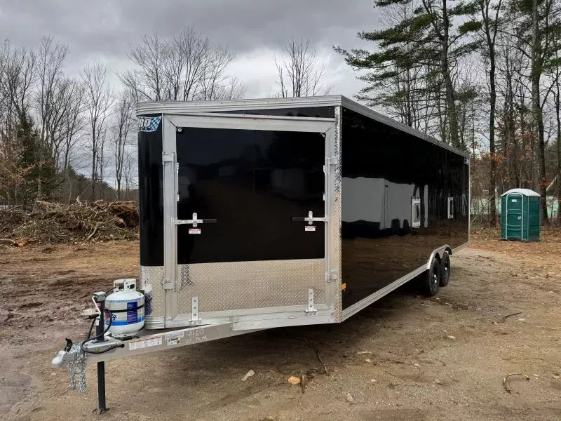 2026 CargoPro Trailers 8.5x24+6 Aluminum All Sport Peak Value 4/5-Place Enclosed Snowmobile Trailer w/Extra Height & Heater Pkg