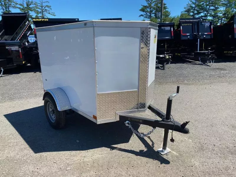 2026 Covered Wagon Trailers 4x6 Enclosed 2K Cargo Trailer w/Single Swing Door