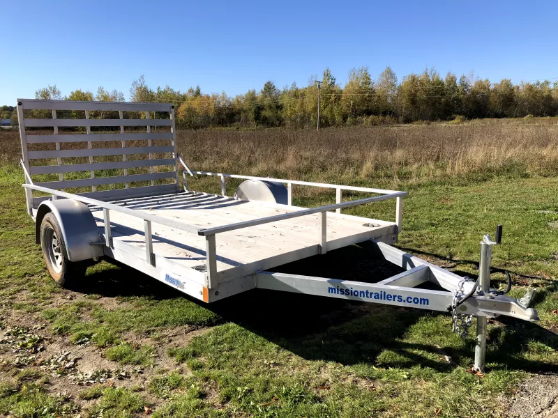 USED 2020 Mission 6.5x12 Aluminum Open Utility Trailer w/D-Rings