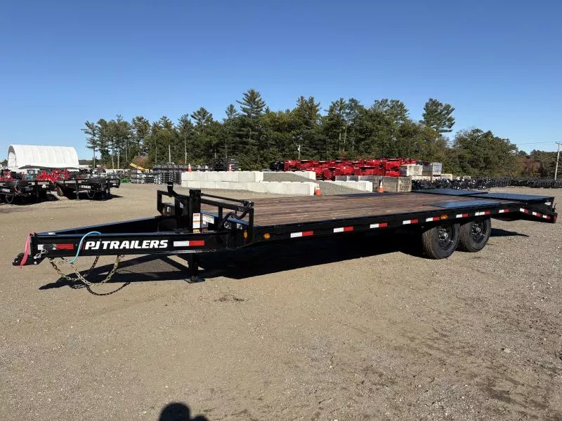 2026 PJ Trailers 8.5X20 14K Deckover Equipment Trailer w/ 4’ Dove Tail & Monster Ramps
