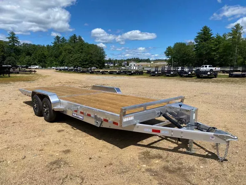2026 Sure-Trac 7x22 Aluminum 10K Power Tilt Equipment Trailer w/Dual Removable Fenders
