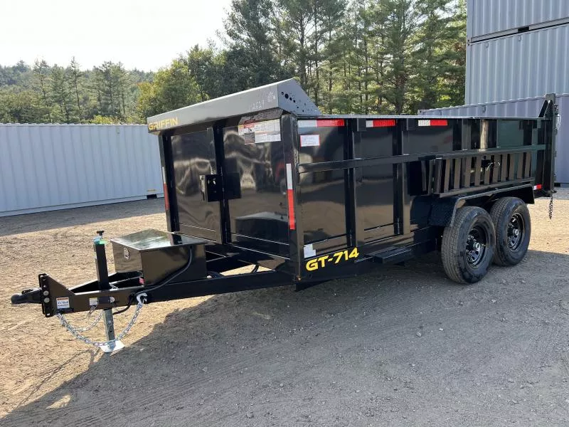 2025 Griffin Trailers 7x14 14K Powder Coated Dump w/36” High Sides