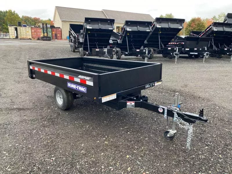 2026 Sure-Trac 4.5x8 Powder Coated 3k Dump Trailer