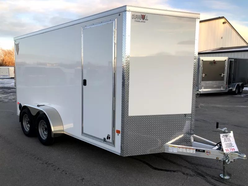 2026 DuraBull 7X14 Aluminum Enclosed Cargo Trailer w/Rear Ramp Door