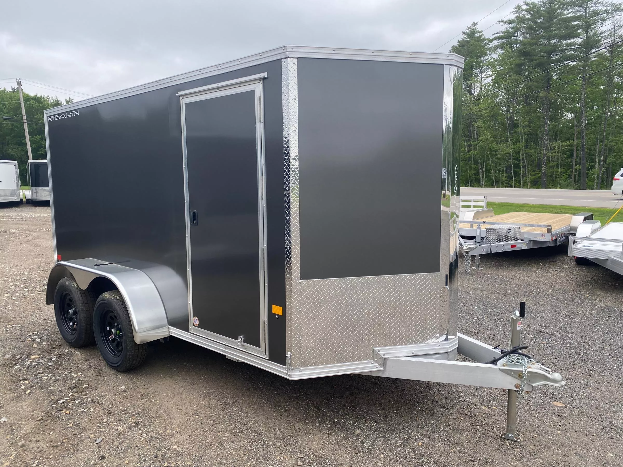 2025 Stealth Trailers 6x12 Aluminum 7K Enclosed Cargo Trailer w/Rear Ramp Door