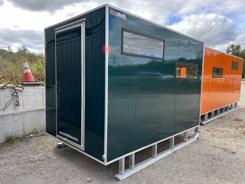 2026 Mission 6x10 Aluminum Ice Shack w/Tow Hitch and Skis