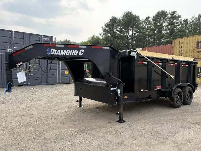 2023 Diamond C Trailers 7x14 20K Powder Coated Dump Trailer w/ 44” High Sides