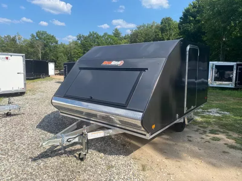 2026 SnoPro Trailers 101x12 Limited Model Aluminum 2-Place Enclosed Snowmobile Trailer w/Tapered Ramp