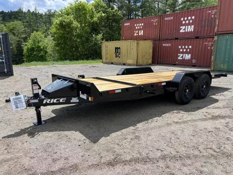 2025 Rice Trailers 7x20 14K Partial Tilt Deck Equipment w/Spare Mount