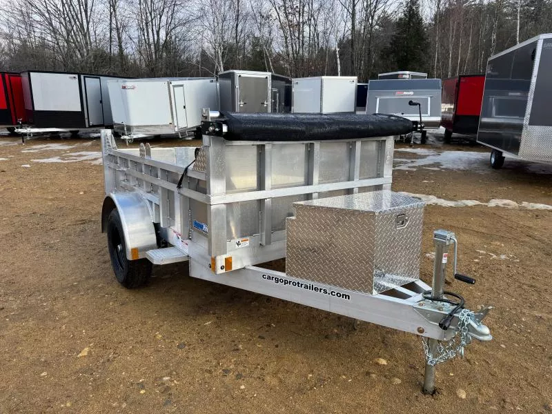2026 CargoPro Trailers 5x8 Aluminum 5K Dump Trailer w/Tarp Kit