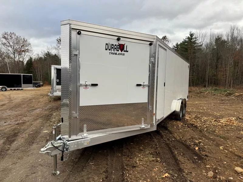 2026 Durabull Trailers 7.5x22 Aluminum 3/4-Place Inline Snowmobile Trailer