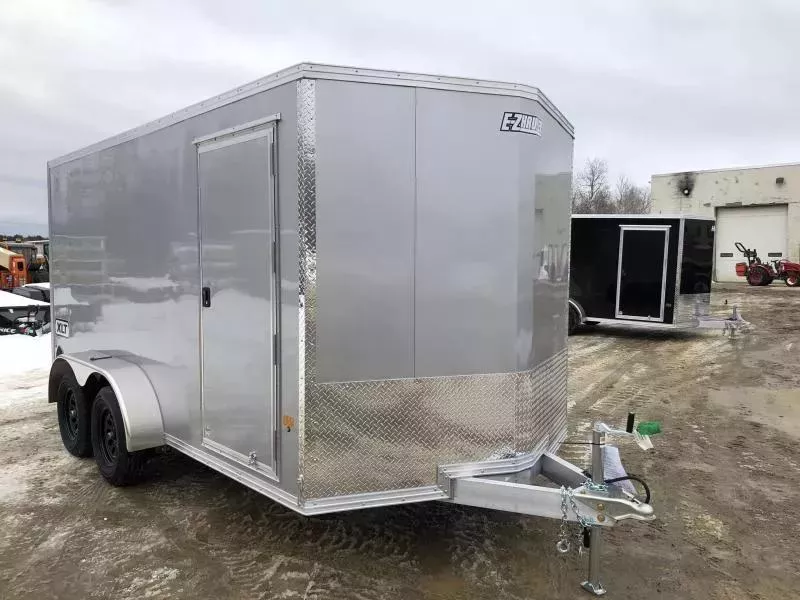 2026 E-Z Hauler 7x14 7K Aluminum Enclosed Cargo w/Spring Assist Rear Ramp. 1587 lbs.
